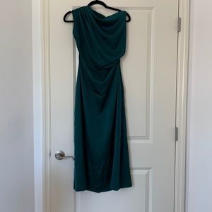 Emerald Silk Dress